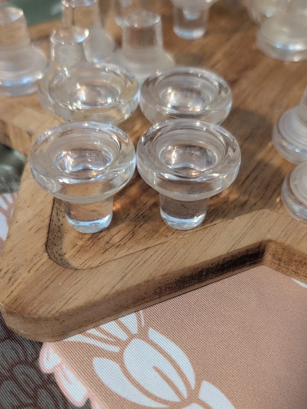 24 Vintage clear glass bottle stoppers (often used for wine bottles, decanters,